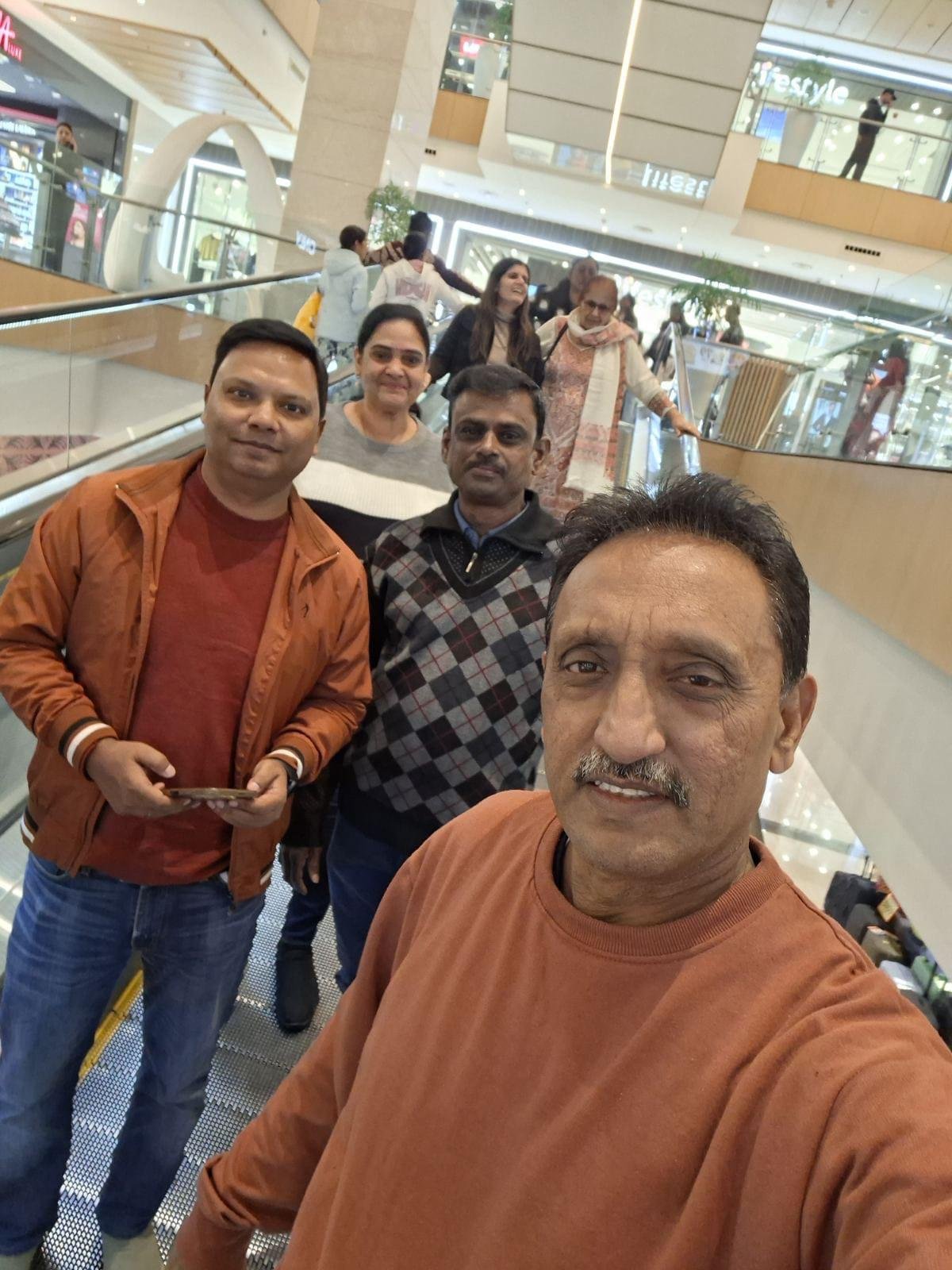 Patient Attendants from Fiji Enjoying Time Vegas Mall, Dwarka, Delhi