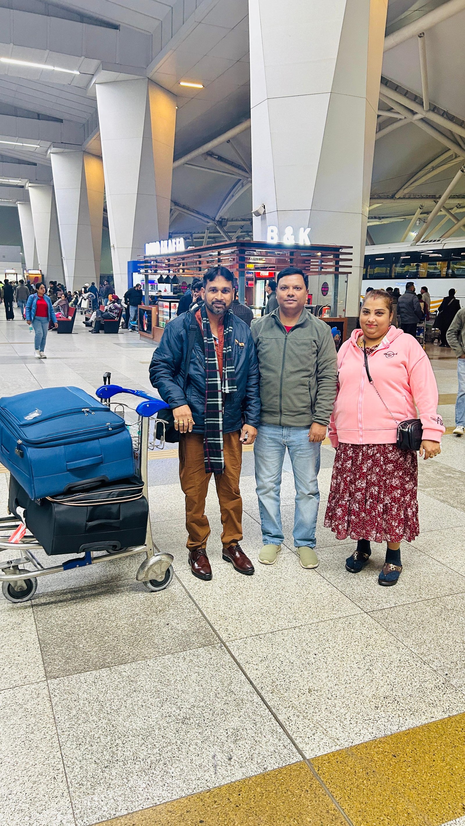 Dropping Fiji Patient at Delhi Airport After Successful Surgery